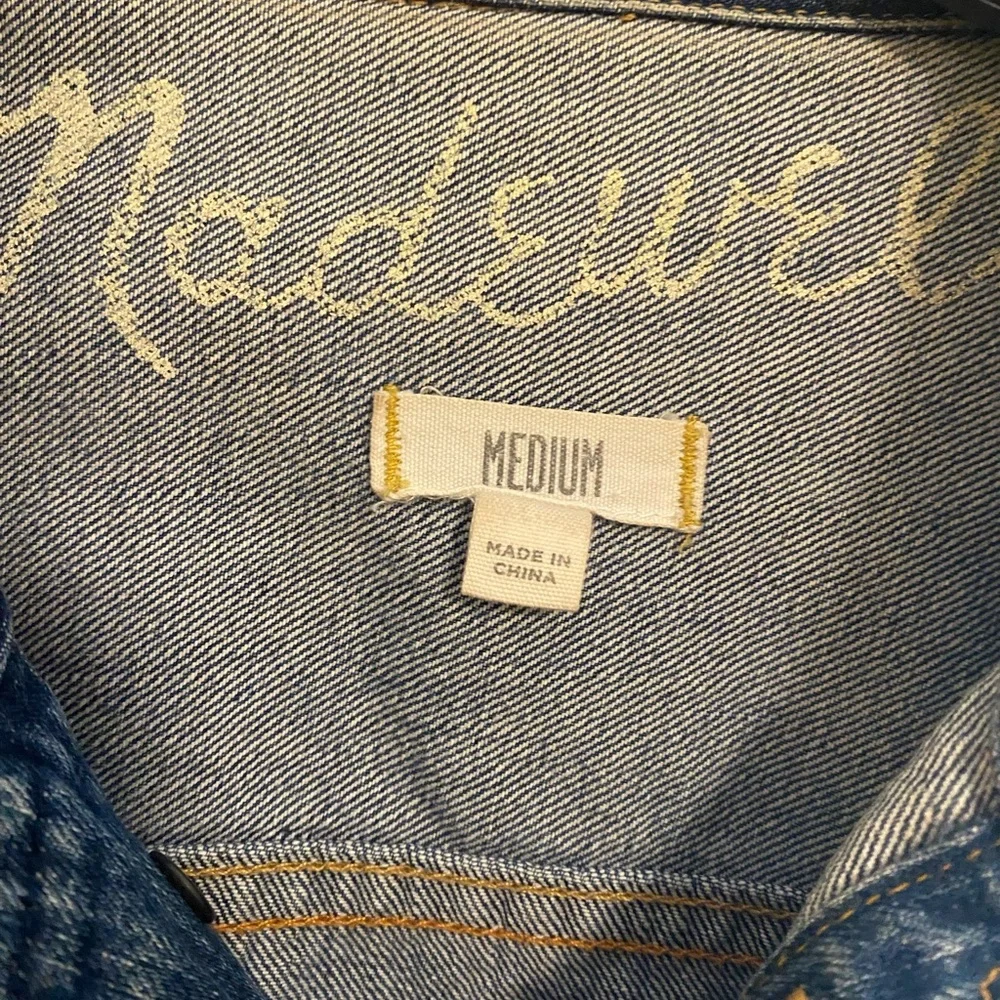 Madewell Classic Fit Blue Denim Jean Jacket - Picture 7 of 8